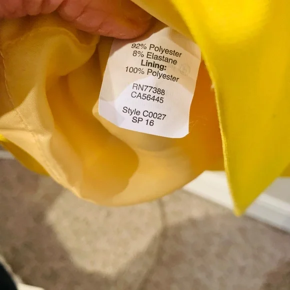 J. Crew Sheath Vibrant Yellow Midi Dress - Picture 7 of 7